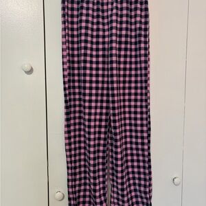 Joe Fresh Pink and Black Plaid Kids Pajama pant